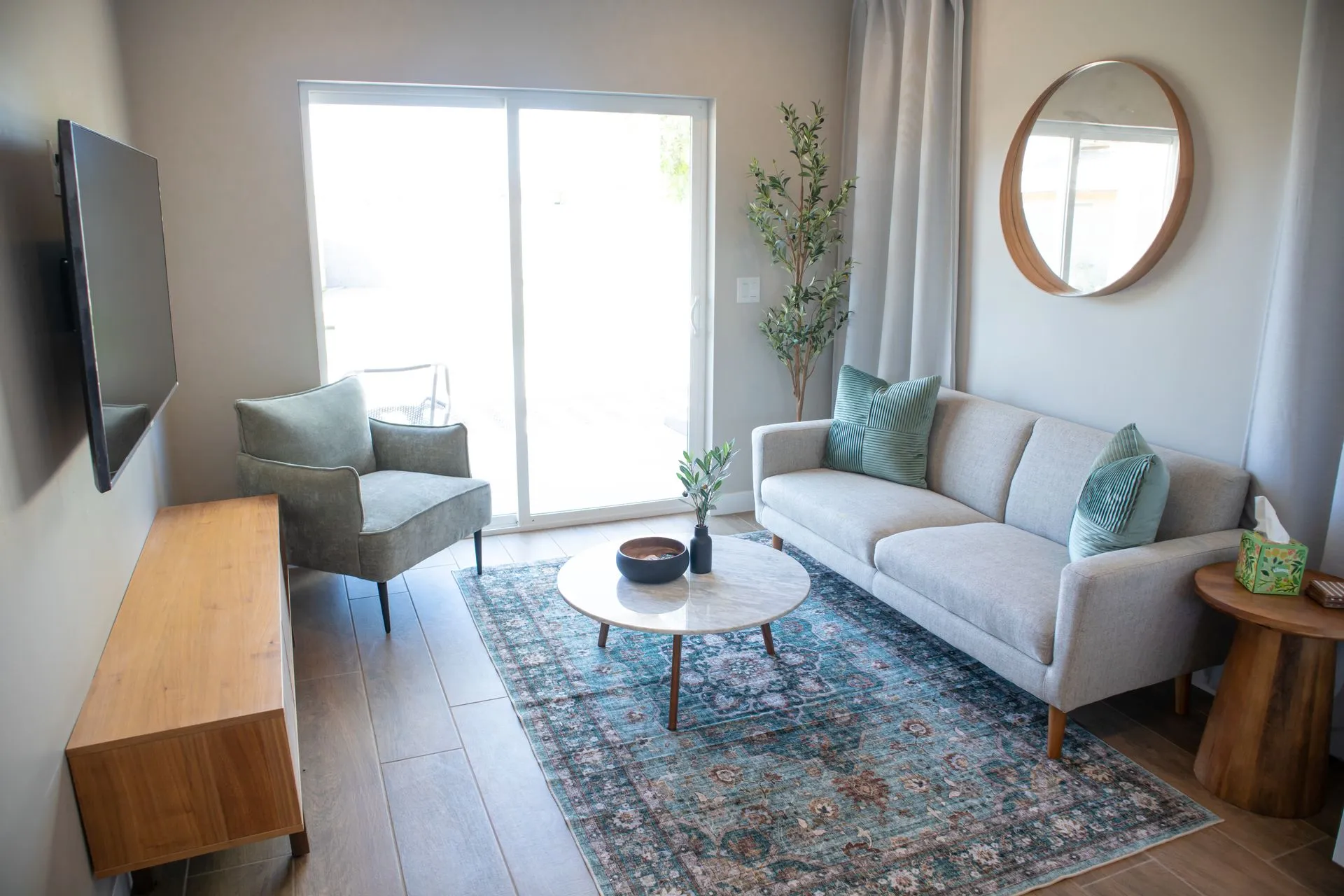 Comfortable casita living room interior