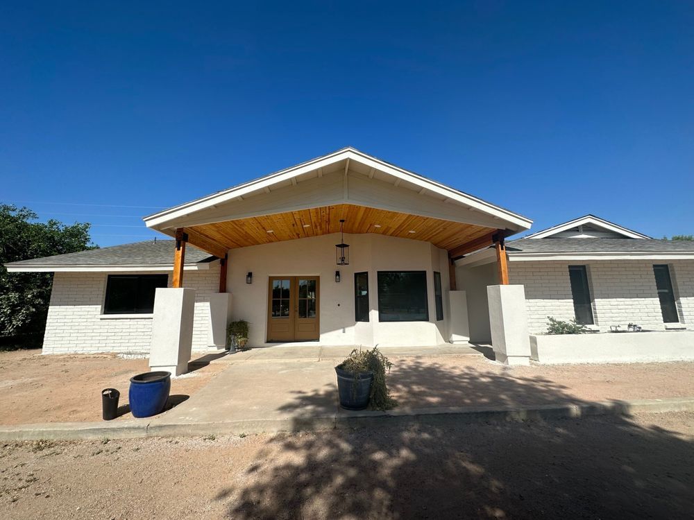 Front entryway of a custom Arizona casita